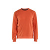 BLAKLADER 3596 Sweater Orange / Rust (Men) in Cotton – product display image; Features Moisture wicking; Temperature regulating