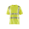BLAKLADER 3480 High Vis T-Shirt Hi-Vis Yellow (Men) in Inherent Flame Resistant Jersey – product display image; Features Inherent flame resistant; Antistatic quality; UV protected
