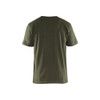 BLAKLADER 3625 T-Shirt Army Green in Cotton Single Jersey 150 gsm – front view