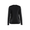 BLAKLADER 3539 T-Shirt Black (Women) in Merino Wool – front view; Features Moisture wicking; Merino wool; Naturally antibacterial; Body-hugging fit