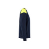 BLAKLADER 3483 Flame Resistant T-Shirt Navy Blue / Hi-Vis Yellow (Men) in Inherent Flame Resistant Jersey – side view; Holster Pockets false, Features Inherent flame resistant; Antistatic quality; UV protected