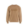 BLAKLADER 3534 Sweater Light Nougat (Men) in Cotton French Terry 320 gsm – product display image; Features 100% cotton