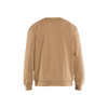 BLAKLADER 3534 Sweater Light Nougat (Men) in Cotton French Terry 320 gsm – front view; Features 100% cotton