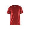 BLAKLADER 3625 T-Shirt Red in Cotton Single Jersey 150 gsm – product display image