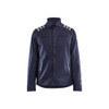 BLAKLADER 4407 Jacket Navy Blue (Men) in Inherent Flame-Resistant Ripstop – product display image; Features Inherent flame resistant; Adjustable cuffs; Ripstop; Extended back