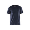 BLAKLADER 3625 T-Shirt Dark Navy Blue (Men) in Cotton Single Jersey 150 gsm – product display image; Features 100% cotton