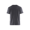 BLAKLADER 3379 Short Sleeve T-Shirt Mid Grey / Black (Men) in Cotton Single Jersey 180 gsm – front view; Holster Pockets false, Features 100% cotton