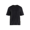 BLAKLADER 3429 T-Shirt Black (Men) in Cotton Single Jersey 180 gsm – product display image; Features 100% cotton; Loose fit, Fit Relaxed