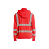 BLAKLADER 3573 High Vis Sweater Hi-Vis Red (Men) in Pique Fleece – front view; Features Soft, brushed inner; Wide reflectors