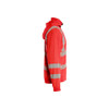 BLAKLADER 3573 High Vis Sweater Hi-Vis Red (Men) in Pique Fleece – side view; Features Soft, brushed inner; Wide reflectors