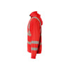 BLAKLADER 3573 High Vis Sweater Hi-Vis Red (Men) in Pique Fleece – alternate side view; Features Soft, brushed inner; Wide reflectors