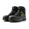 BLAKLADER 2479 Safety Boot Black / Hi-Vis Yellow (Unisex) in ETPU – alternate side view; Features Fully waterproof; Composite toe cap; Textile nail penetration protection in PS standard; Anatomically shaped soft PU insole