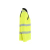 BLAKLADER 3598 High Vis Polo Shirt Hi-Vis Yellow / Black (Men) in UV-Protective Moisture-Wicking Polyester Birdseye Knit – side view; Features Functional knitted; Moisture wicking; UV protected; Wide reflectors