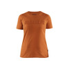 BLAKLADER 3431 Short Sleeve T-Shirt Rust (Women) in Cotton Single Jersey 150 gsm – product display image; Holster Pockets false, Features 100% cotton