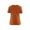 BLAKLADER 3431 Short Sleeve T-Shirt Rust (Women) in Cotton Single Jersey 150 gsm – front view; Holster Pockets false, Features 100% cotton