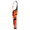 BLAKLADER 2626 High Vis Relaxed Fit Bib Overall Hi-Vis Red / Black (Men) in Polyester with Holster Pockets and Kneepad Pockets – alternate side view; Holster Pockets true, Features 4-way stretch; CORDURA® reinforced tool pockets; CORDURA® stretch re…