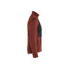 BLAKLADER 3548 Shirt Burned Red / Black in Polyester Fleece – side view