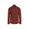 BLAKLADER 3548 Sweater Burned Red / Black (Men) in Polyester Fleece – front view; Features Soft, brushed inner; Reflective details