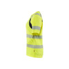 BLAKLADER 3503 High Vis T-Shirt Hi-Vis Yellow / Black (Women) in Interlock – alternate side view; Features Functional knitted; Moisture wicking; UV protected; Wide reflectors