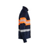 BLAKLADER 3462 Multinorm Shirt Navy blue / Orange in Cotton – side view