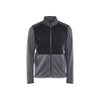 BLAKLADER 3548 Sweater Black Melange (Men) in Polyester Fleece – product display image; Features Soft, brushed inner; Reflective details