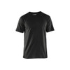 BLAKLADER 3625 T-Shirt Black (Men) in Cotton Single Jersey 150 gsm – product display image; Features 100% cotton