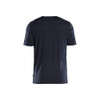 BLAKLADER 3536 T-Shirt Dark Navy Blue (Men) in Merino Wool – front view; Features Moisture wicking; Merino wool; Naturally antibacterial; Body-hugging fit