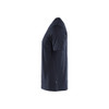 BLAKLADER 3536 T-Shirt Dark Navy Blue (Men) in Merino Wool – alternate side view; Features Moisture wicking; Merino wool; Naturally antibacterial; Body-hugging fit