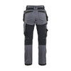 BLAKLADER 7132 Craftsman Trouser Mid Grey (Women) in 2-Way Stretch PolyCotton with Holster Pockets and Kneepad Pockets – front view; Holster Pockets true