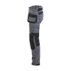 BLAKLADER 7132 Craftsman Trouser Mid Grey (Women) in 2-Way Stretch PolyCotton with Holster Pockets and Kneepad Pockets – alternate side view; Holster Pockets true