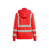 BLAKLADER 3574 High Vis Shirt Hi-Vis Red (Women) in Pique Fleece – front view