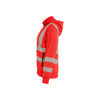 BLAKLADER 3574 High Vis Shirt Hi-Vis Red (Women) in Pique Fleece – alternate side view