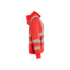 BLAKLADER 3574 High Vis Sweater Hi-Vis Red (Women) in Pique Fleece – side view; Features Soft, brushed inner; Wide reflectors