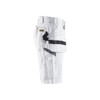 BLAKLADER 1536 Painter Relaxed Fit Short White (Men) in Cotton Twill 320 gsm with Holster Pockets (Loose fit; Tool pockets) – side view; Holster Pockets true, Kneepad Pockets false