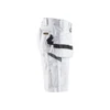BLAKLADER 1536 Painter Relaxed Fit Short White (Men) in Cotton Twill with Holster Pockets (Loose fit; Tool pockets) – side view; Holster Pockets true, Kneepad Pockets false