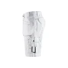 BLAKLADER 1536 Painter Relaxed Fit Short White (Men) in Cotton Twill with Holster Pockets (Loose fit; Tool pockets) – alternate side view; Holster Pockets true, Kneepad Pockets false