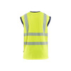 BLAKLADER 3575 High Vis Accessory Hi-Vis Yellow / Navy Blue – front view; UV-Protective Moisture-Wicking Polyester Birdseye Knit, Features Functional knitted; Moisture wicking; Loose fit; UV protected, Gender Men