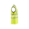 BLAKLADER 3575 High Vis Accessory Hi-Vis Yellow / Navy Blue – side view; UV-Protective Moisture-Wicking Polyester Birdseye Knit, Features Functional knitted; Moisture wicking; Loose fit; UV protected, Gender Men