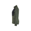 BLAKLADER 3549 Shirt Autumn Green / Black (Women) in Polyester Fleece – alternate side view; Features Soft, brushed inner; Reflective details