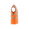 BLAKLADER 3575 High Vis Accessory Orange / Navy blue – side view; UV-Protective Moisture-Wicking Polyester Birdseye Knit, Application Hi-Vis, Features Functional knitted; Moisture wicking; Loose fit; UV protected, Gender Men