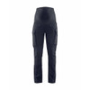 BLAKLADER 7101 Service Regular Fit Trouser Dark Navy Blue (Women) in Stretch PolyCotton Twill with Kneepad Pockets – product display image; Holster Pockets false, Kneepad Pockets true, Features 2-way stretch; Stretch panels; Pre-bent legs
