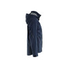 BLAKLADER 4483 Jacket Dark Navy / Black (Men) in Waterproof Stretch Polyamide – side view; Features 4-way stretch; Breathable; Detachable hood; Taped seams, Stretch true