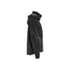 BLAKLADER 4483 Jacket Black / Hi-Vis Yellow (Men) in Waterproof Stretch Polyamide – side view; Features 4-way stretch; Breathable; Detachable hood; Taped seams, Stretch true