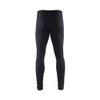 BLAKLADER 1840 Trouser Black / Cornflower Blue in Moisture-Wicking Polyester Rib Knit – front view; Holster Pockets false