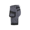 BLAKLADER 7133 Craftsman Regular Fit Short Mid Grey (Women) in 2-Way Stretch PolyCotton with Holster Pockets (2-way stretch; Stretch panels; CORDURA® reinforced tool pockets) – alternate side view; Holster Pockets true, Kneepad Pockets false