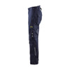 BLAKLADER 1417 Trouser Navy Blue in Inherent Flame-Resistant Ripstop with Kneepad Pockets – alternate side view; Holster Pockets false, Kneepad Pockets true