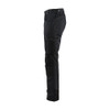 BLAKLADER 1556 Craftsman Trouser Black (Men) in Lightweight Cotton Canvas 270 gsm with Kneepad Pockets – alternate side view; Holster Pockets false, Kneepad Pockets true