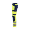 BLAKLADER 1703 High Vis Trouser Hi-Vis Yellow / Navy Blue in Cotton with Kneepad Pockets – alternate side view; Holster Pockets false, Kneepad Pockets true