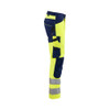 BLAKLADER 1703 High Vis Trouser Hi-Vis Yellow / Navy Blue in Cotton with Kneepad Pockets – side view; Holster Pockets false, Kneepad Pockets true