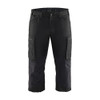 BLAKLADER 1429 Regular Fit Pirate Trousers Black (Men) in Lightweight PolyCotton Plain Weave – product display image; Holster Pockets false, Stretch true, Features Stretch panels; Pre-bent legs